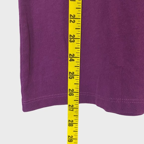 Life Is Good Simplify Crusher-Lite V-Neck Womens Medium Purple Basic Graphic Tee - Picture 12 of 12